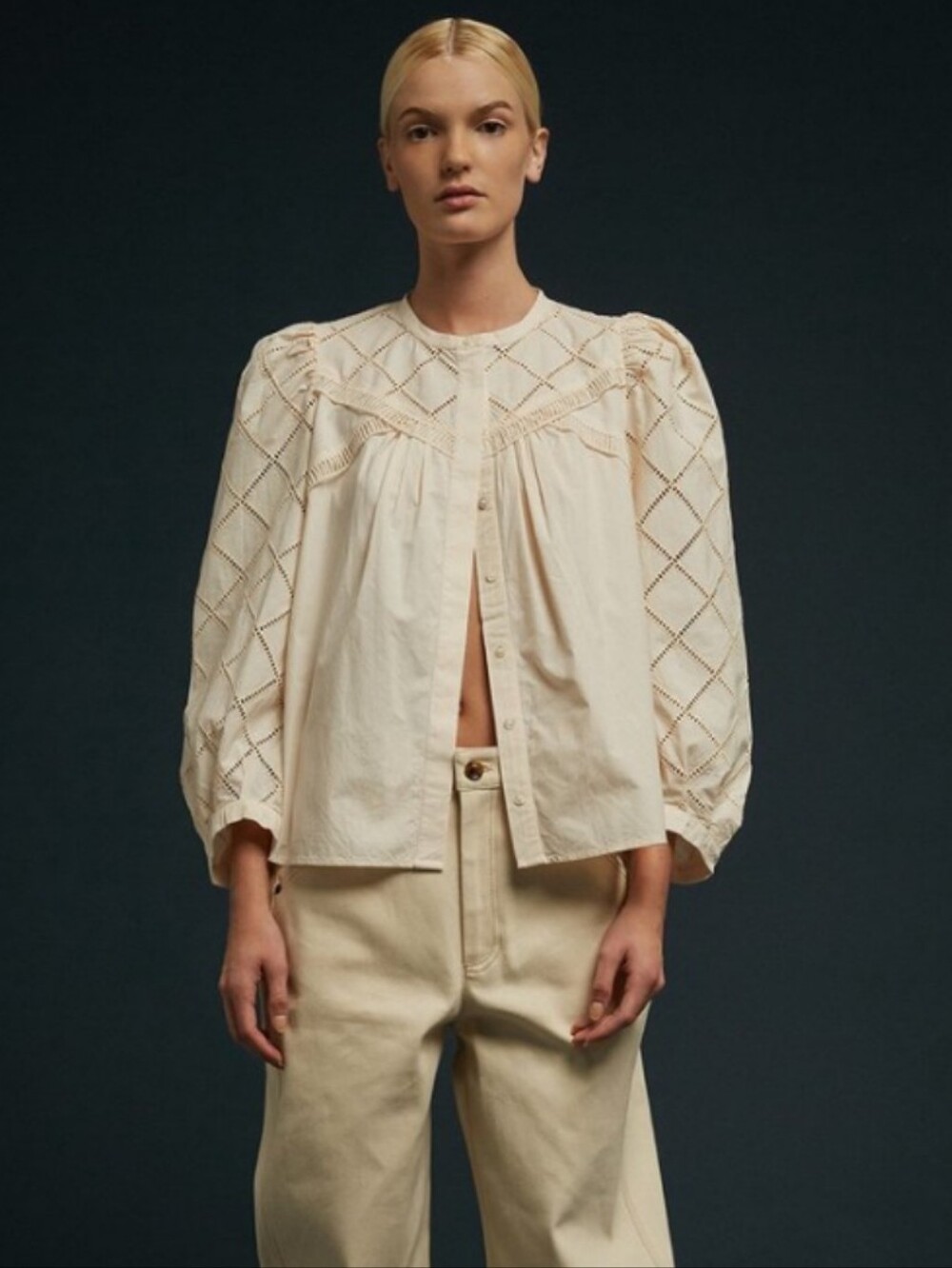 Soeur Iberis Blouse In Ecru
